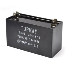 Tmcf25 condensador de película de polipropileno metalizado para CA